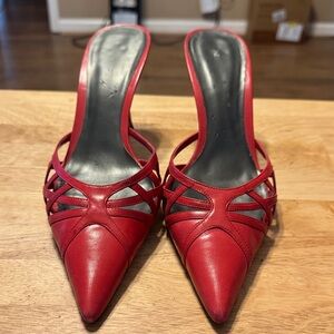 Jones New York Red Strappy Heels